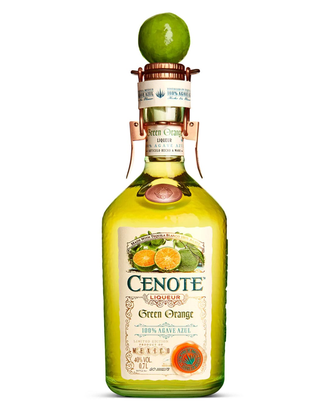 Cenote Green Orange Tequila Liqueur, 70 cl