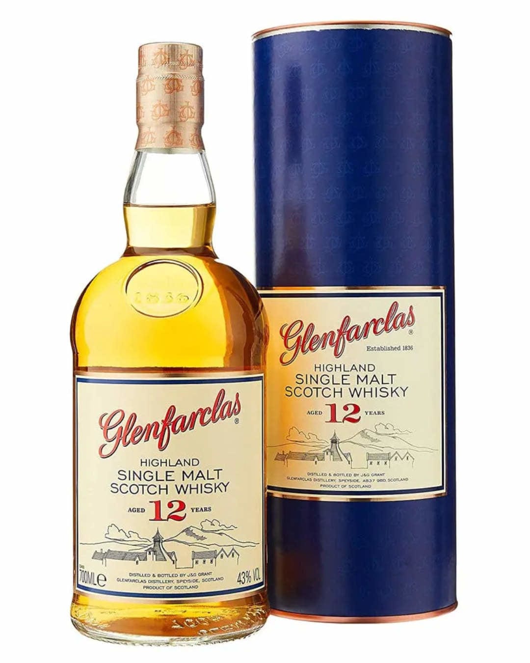 Glenfarclas 12 Year Old Single Malt Whisky, 70 cl